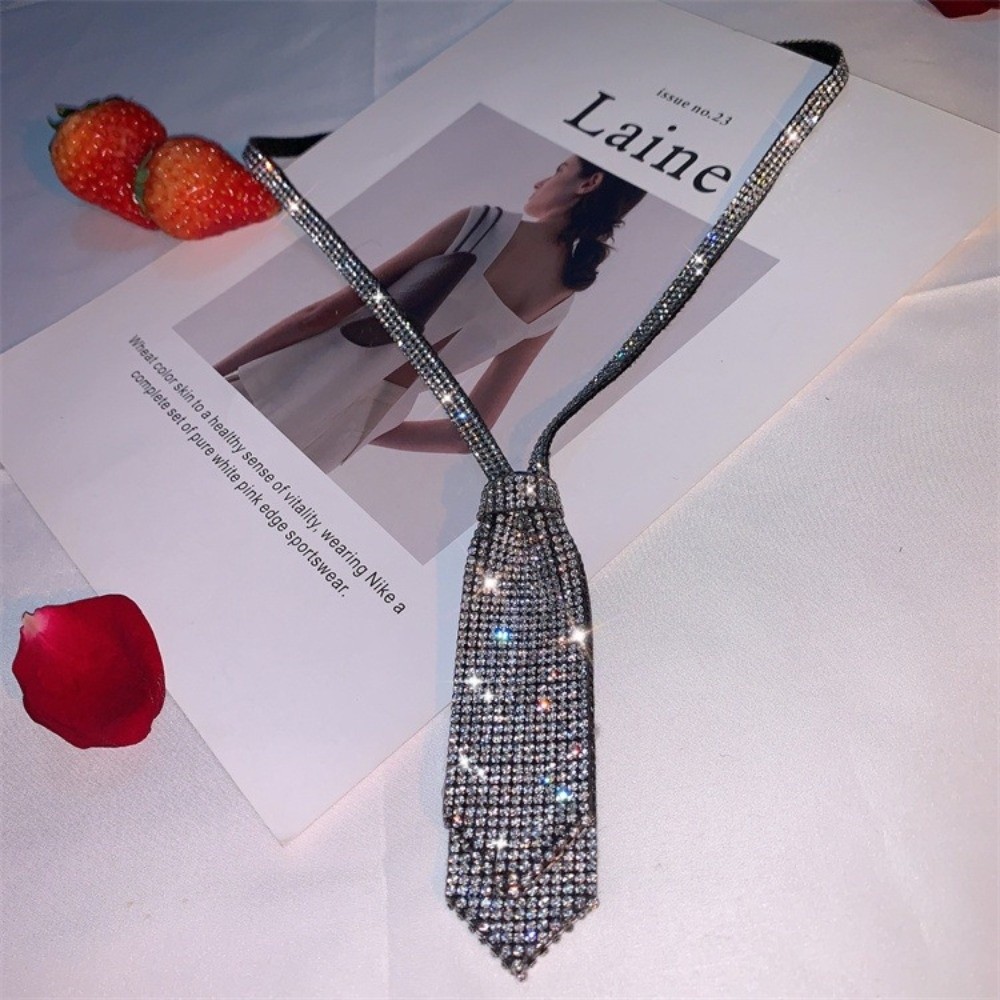 Shiny Rhinestone Double-layer  - Bow Tie Pre Tied recension och pris