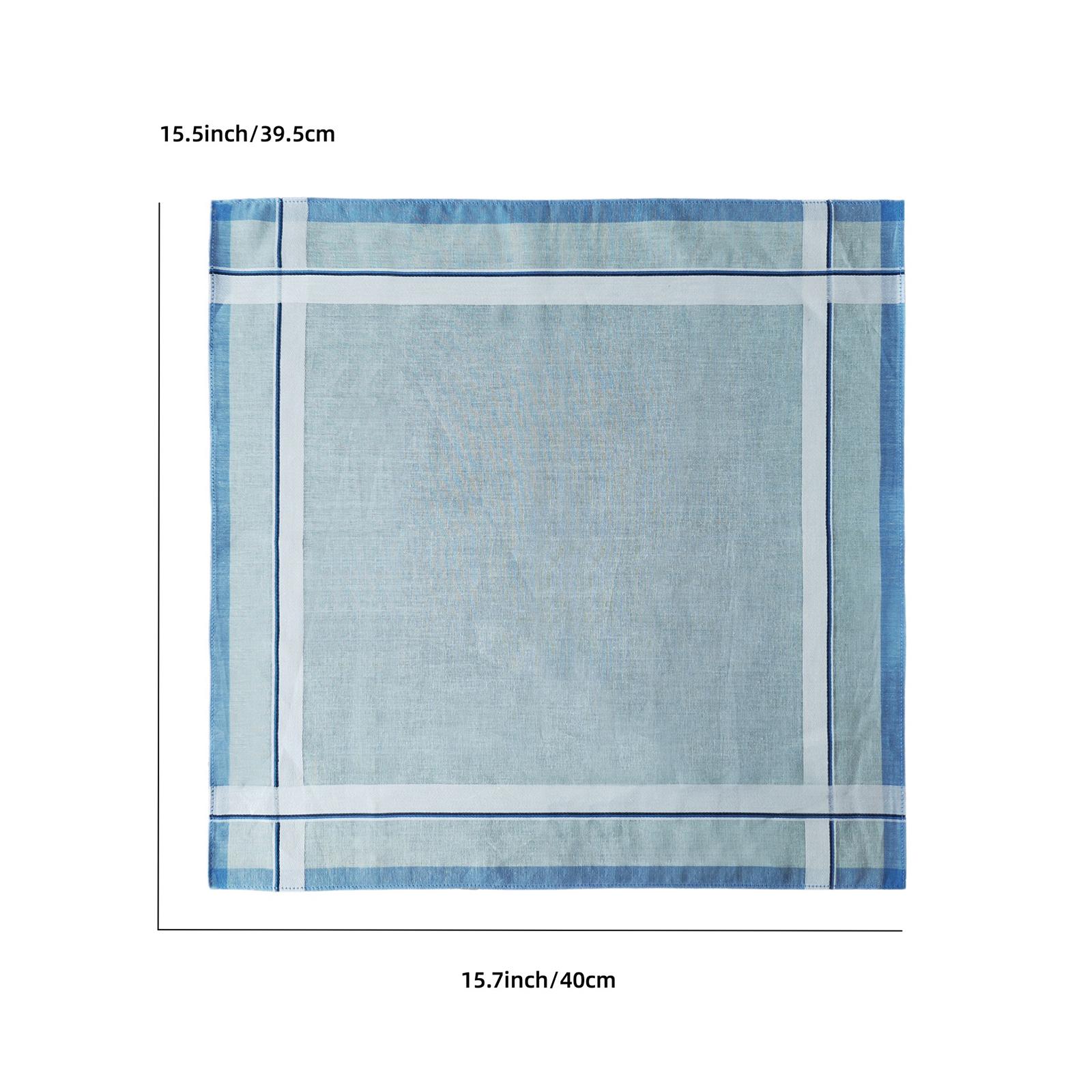 6Pcs Pocket Square Hankies 40c - Handkerchief Cotton Men recension och pris