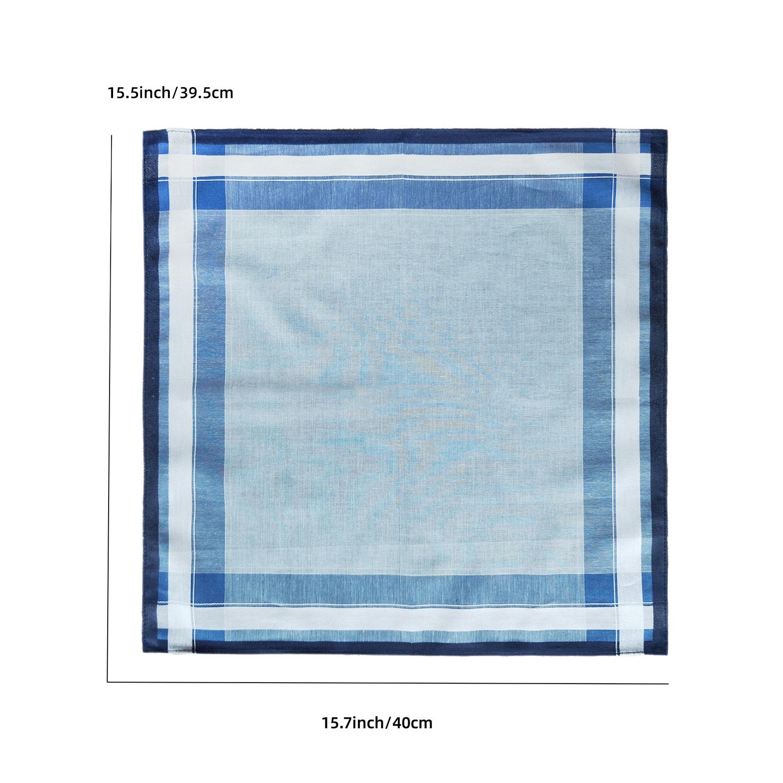 6Pcs Pocket Square Hankies 40c - Handkerchief Cotton Men recension och pris