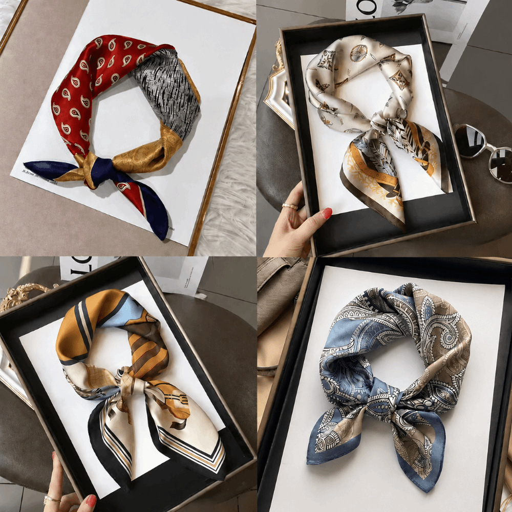 Silk Material Silk Square Scar - Scarf Silk Square recension och pris