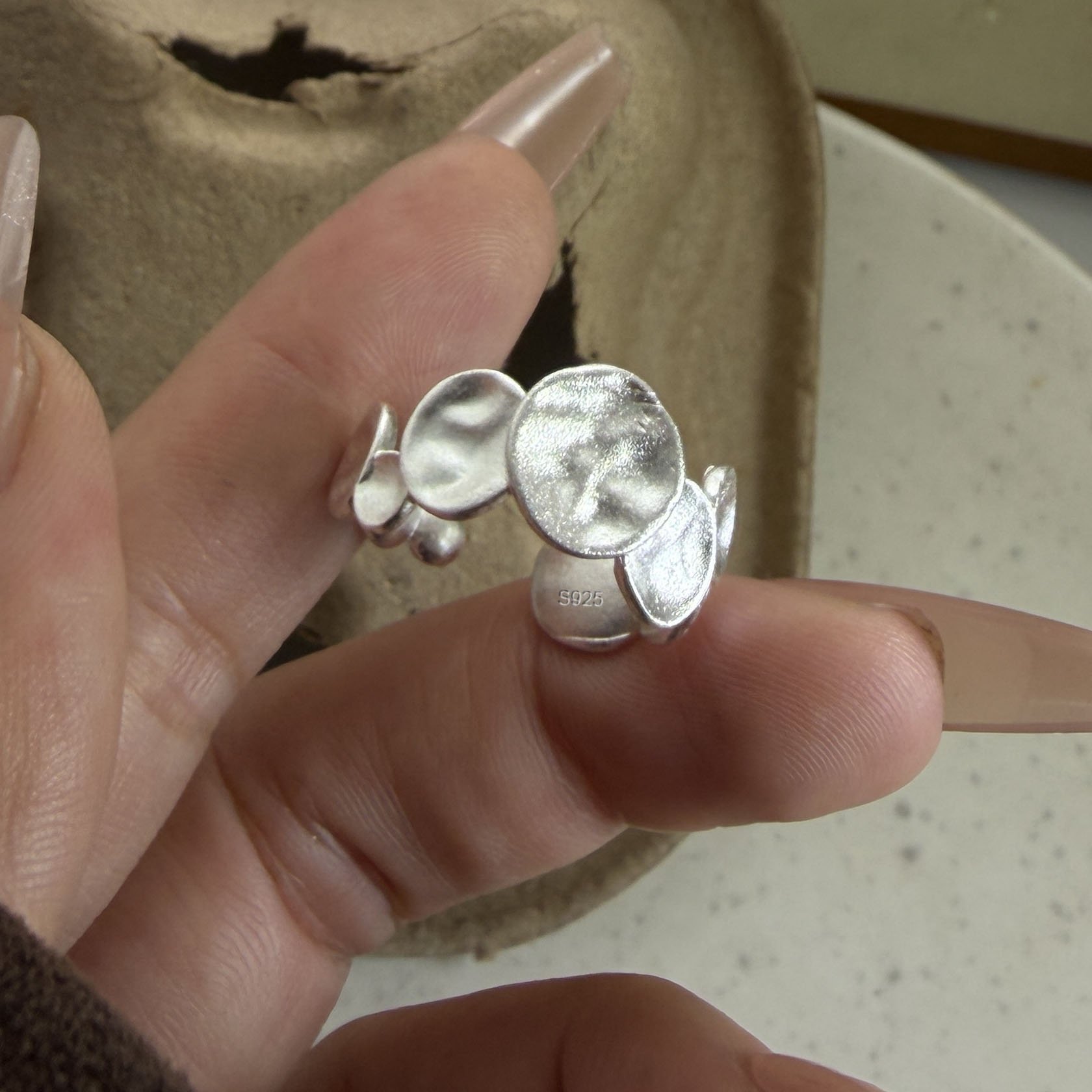 925 Sterling Silver Rings for  - Tie Clip Silver recension och pris