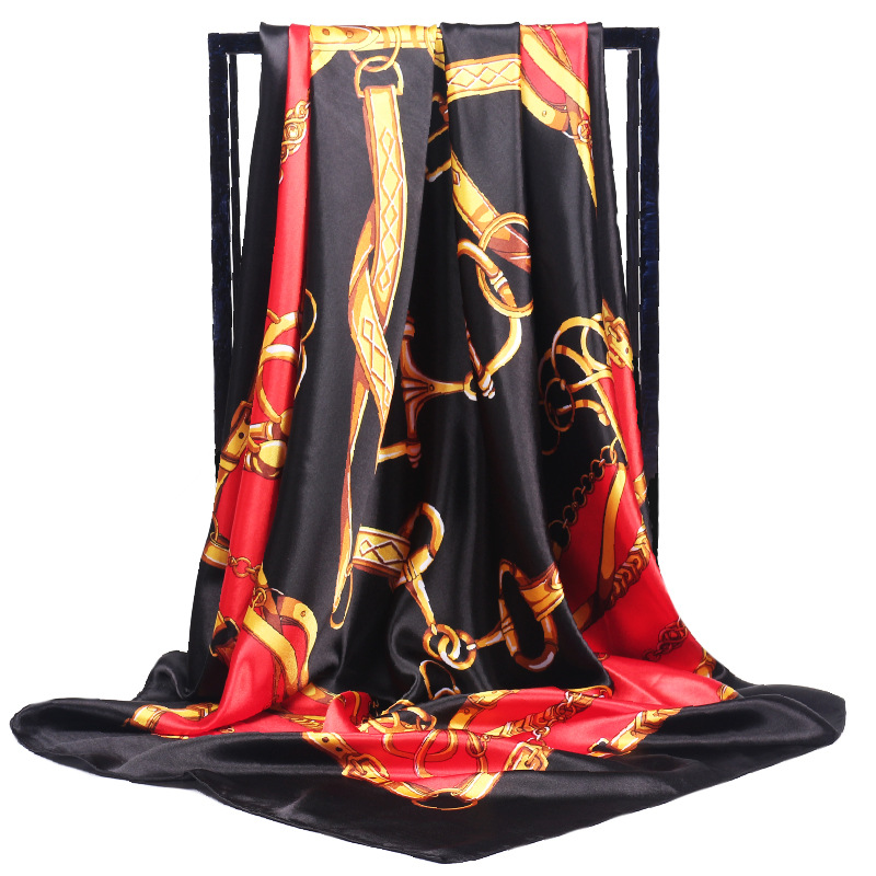 90*90cm Ladies Silk Scarf Band - Scarf Silk Square recension och pris