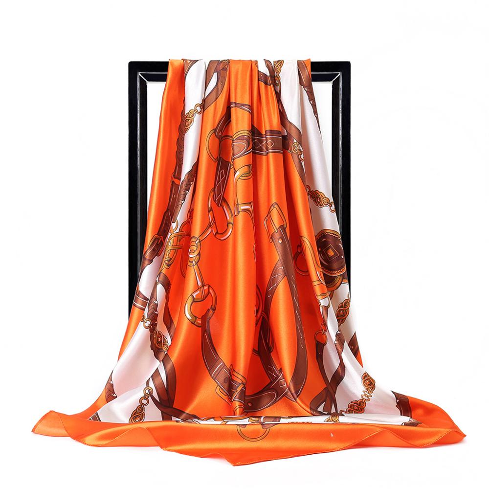 90*90cm Ladies Silk Scarf Band - Scarf Silk Square recension och pris