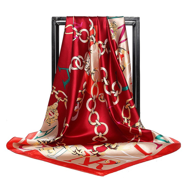90*90cm Ladies Silk Scarf Band - Scarf Silk Square recension och pris