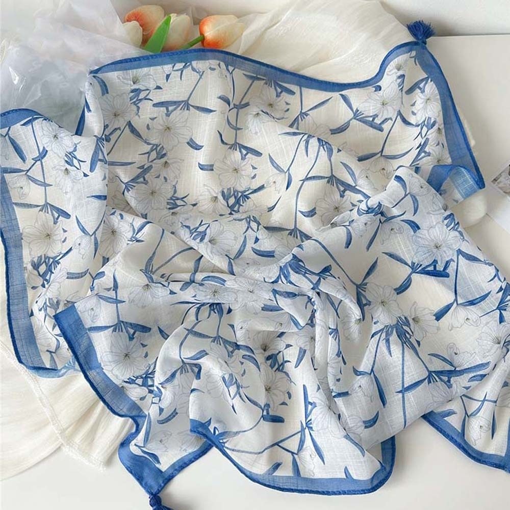 Neck Wrap Cotton-Linen Square  - Bandana Cotton recension och pris