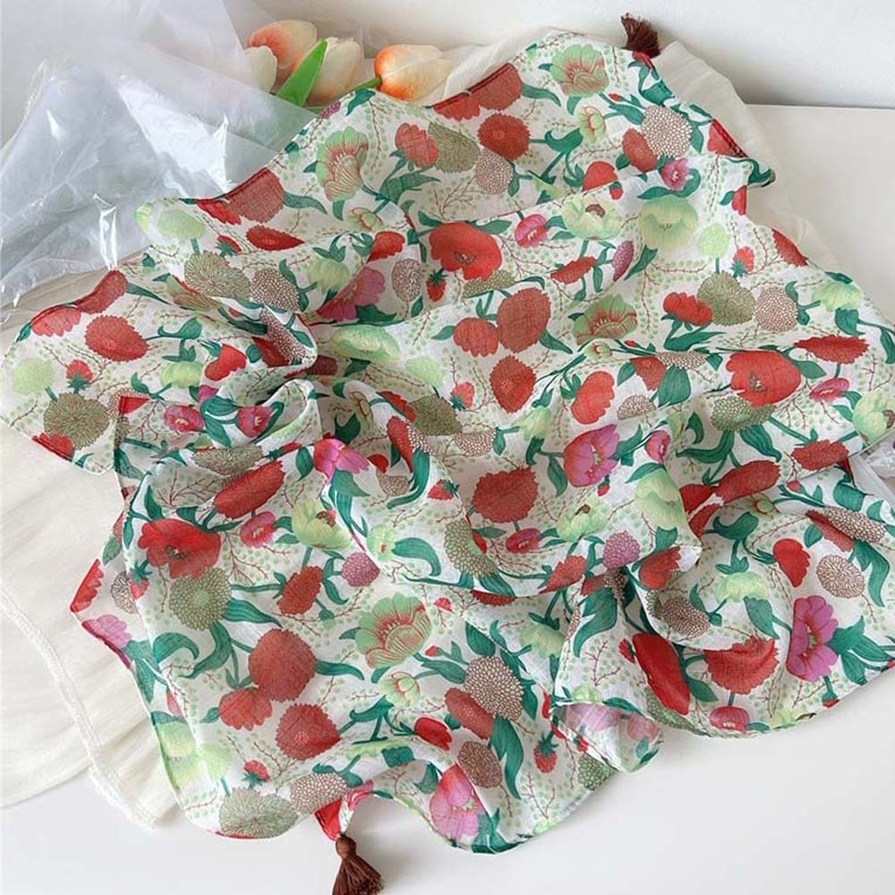 Neck Wrap Cotton-Linen Square  - Bandana Cotton recension och pris