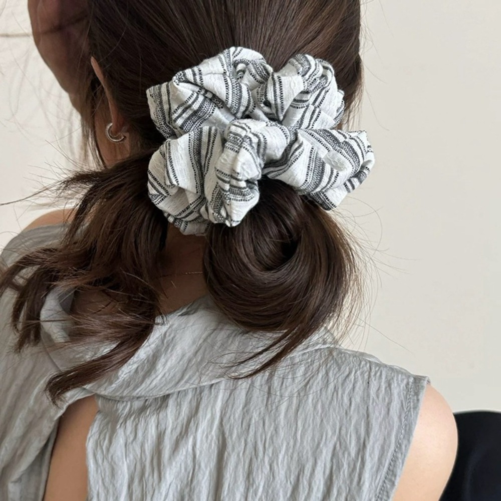 2025 Korea Fashion Stripe Hair - Silk Tie Striped recension och pris