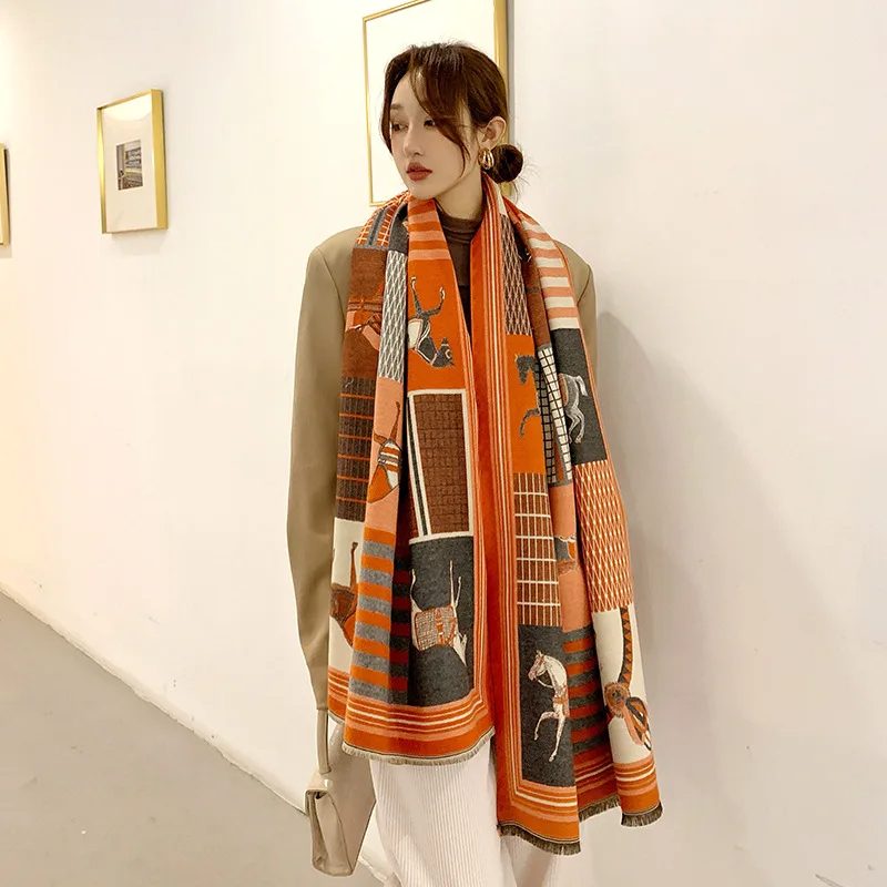 2024 New Luxury Winter Cashmer - Woven Scarf Blanket recension och pris
