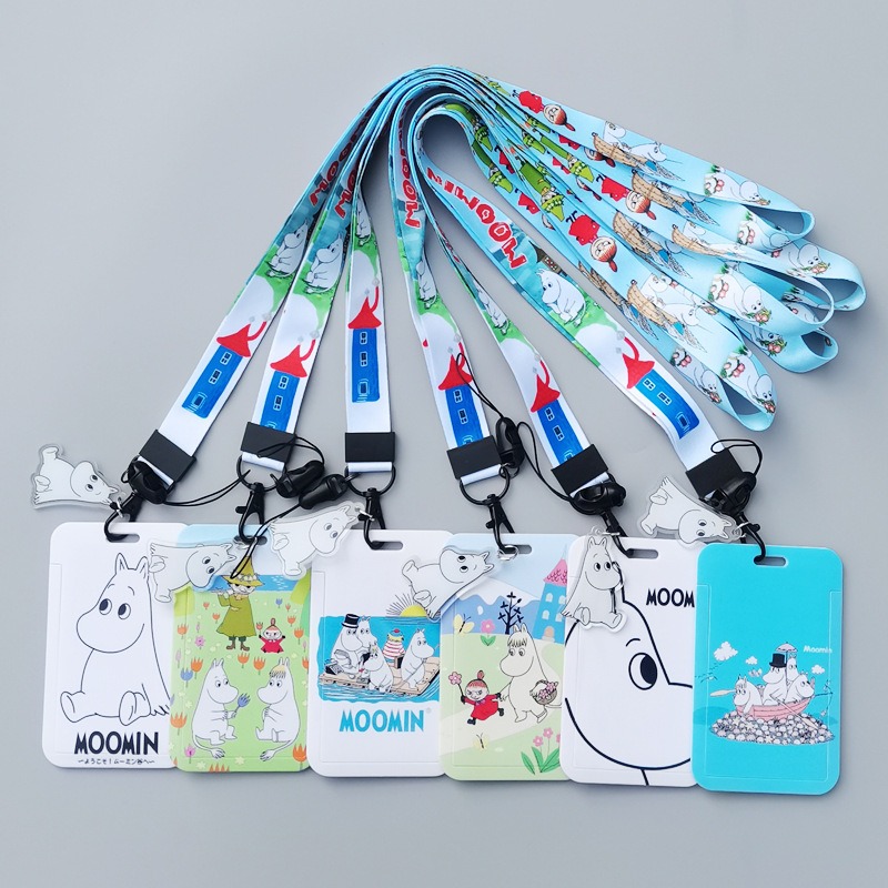 Moomin Cartoon Hard Card Holde - Lanyard Badge Holder recension och pris