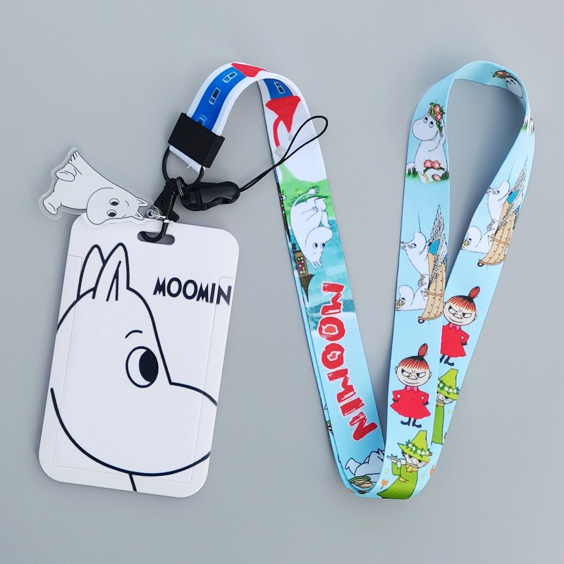 Moomin Cartoon Hard Card Holde - Lanyard Badge Holder recension och pris