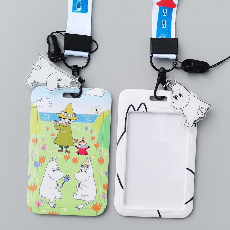 Moomin Cartoon Hard Card Holde - Lanyard Badge Holder recension och pris