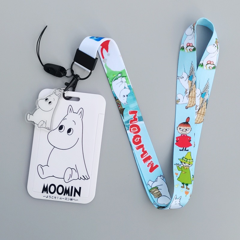Moomin Cartoon Hard Card Holde - Lanyard Badge Holder recension och pris