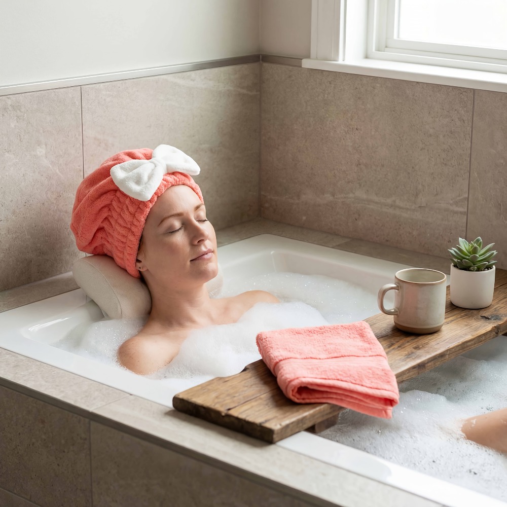 Microfiber Hair Drying Cap, Qu - Head Wrap Turban recension och pris