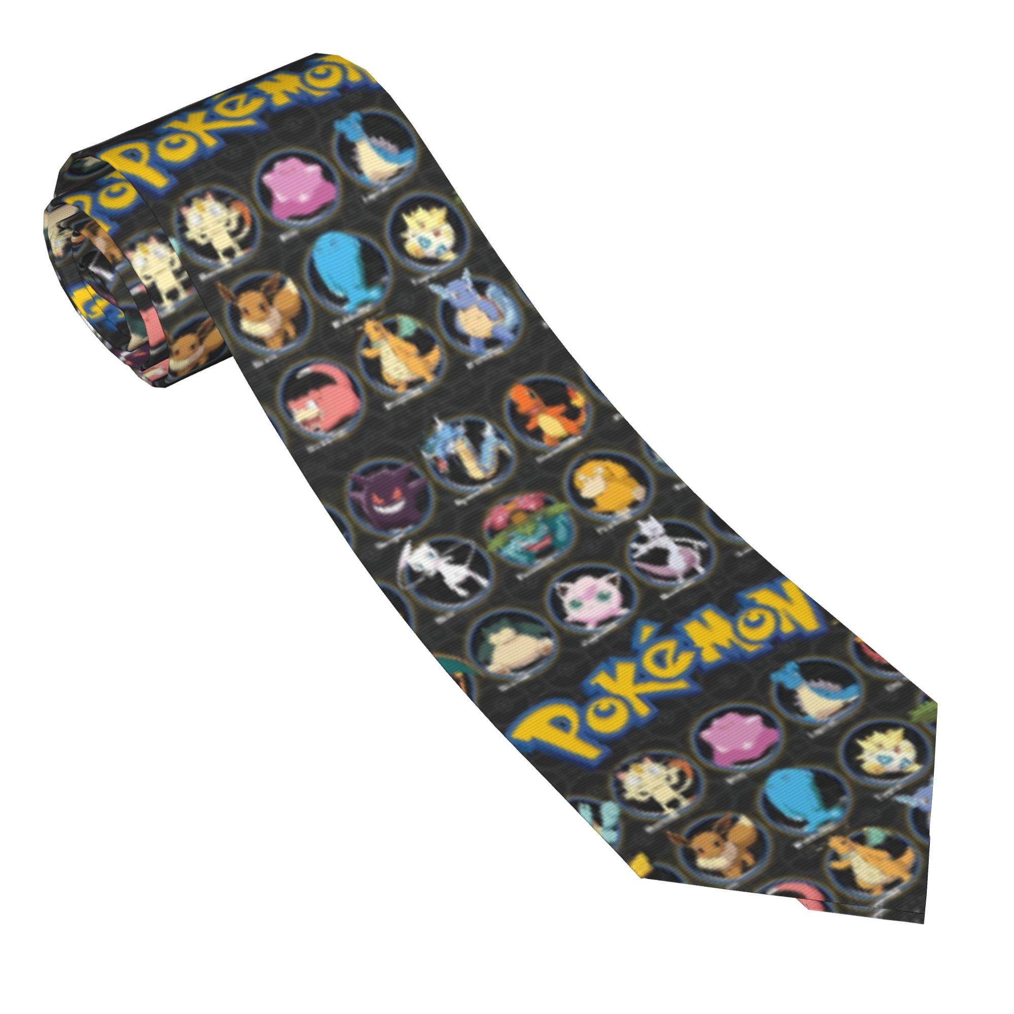 Cartoon Pokemon Characters Nec - Skinny Tie Men recension och pris