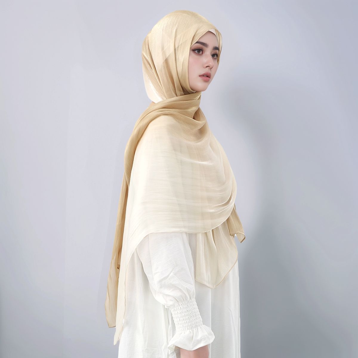 Gradient Twinkle Silk Hijab Sc - Head Wrap Turban recension och pris