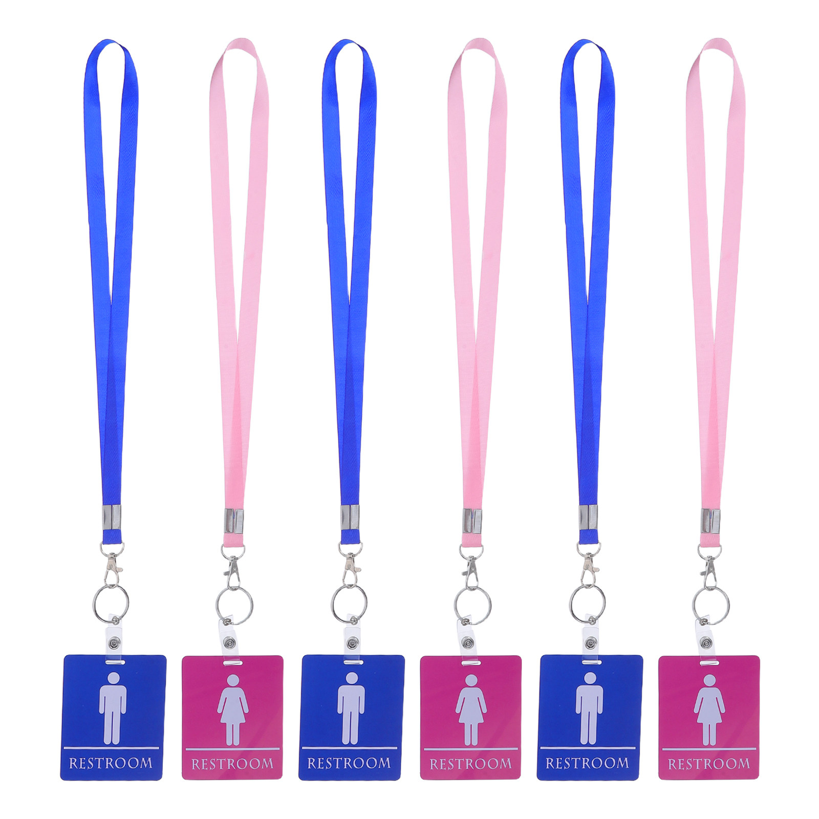 6 Pcs Bathroom Access Badge Ha - Lanyard Badge Holder recension och pris