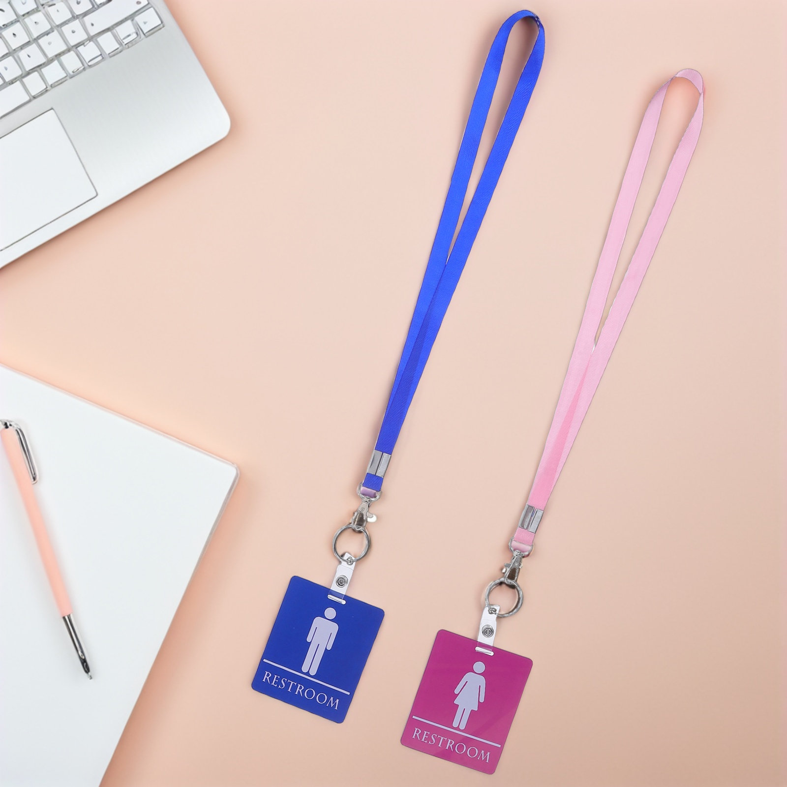 6 Pcs Bathroom Access Badge Ha - Lanyard Badge Holder recension och pris