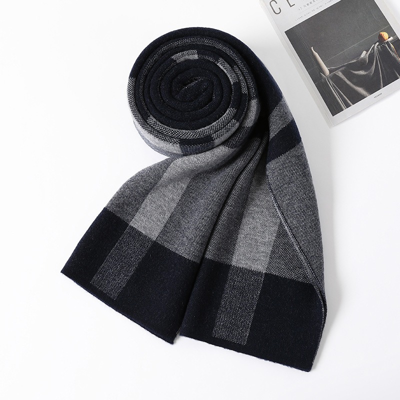 Luxury Scarf Man Winter Warm W - Muffler Men Wool recension och pris