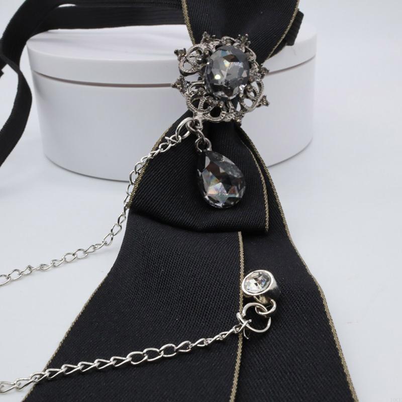Gothic Fashion Neck Tie with M - Bow Tie Pre Tied recension och pris