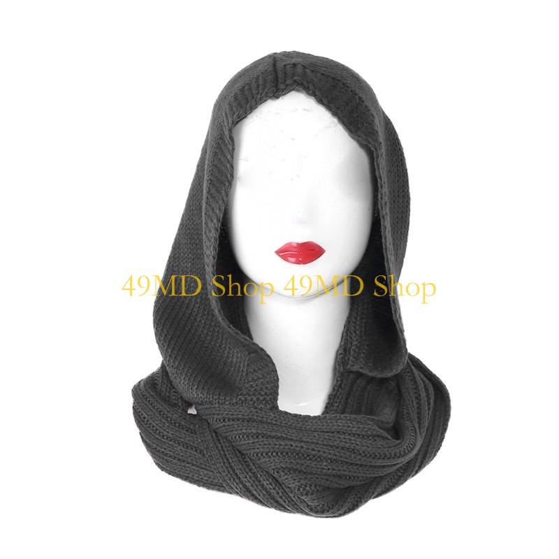 49MD Winter Hat for Women Hood - Infinity Scarf Knit recension och pris