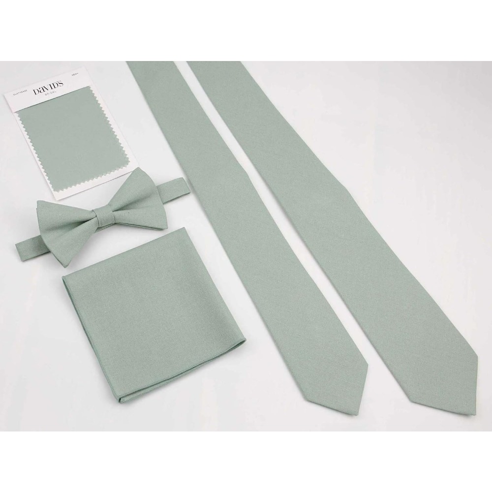 Linen Cotton Bowties - Solid P - Bow Tie Pre Tied recension och pris