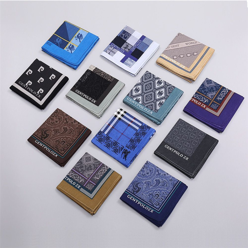 3Pcs Men's Pure Cotton Printed - Handkerchief Cotton Men recension och pris