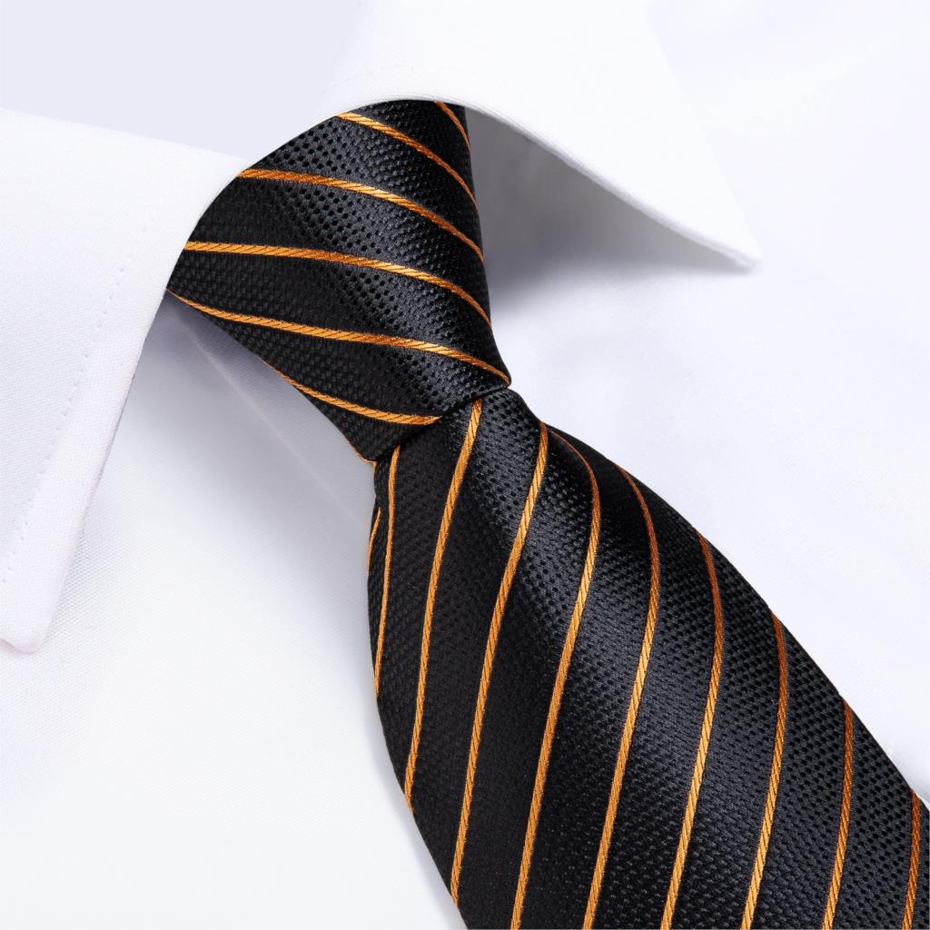 DiBanGu Designer Mens Wedding  - Silk Tie Striped recension och pris