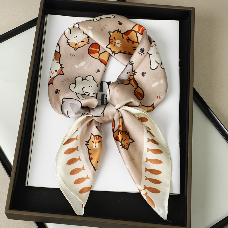 Luxury Silk Shawl Fat Cat Squa - Silk Neck Scarf recension och pris
