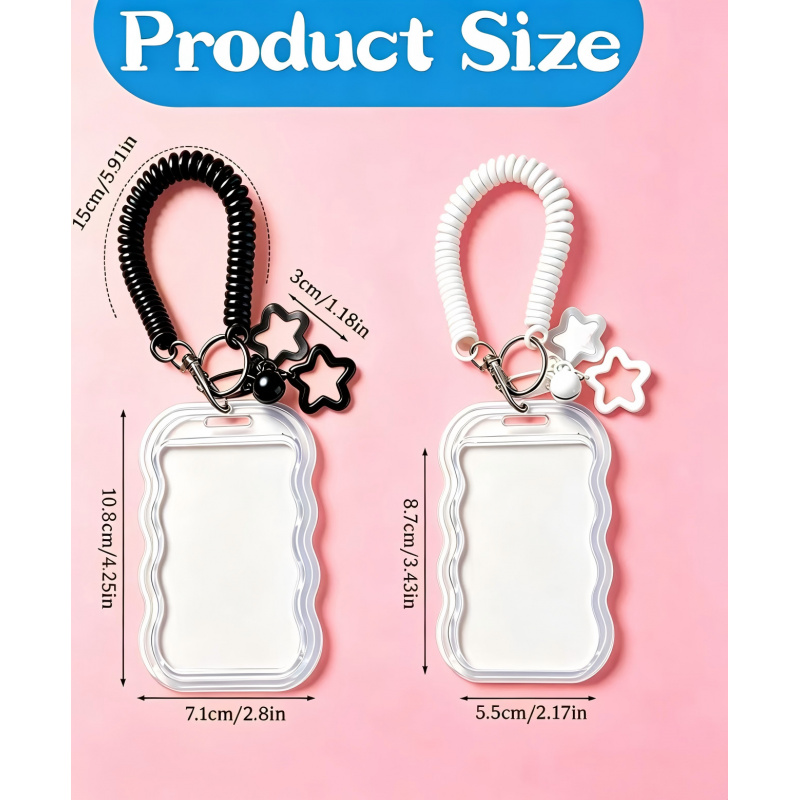 insUnique wavy edge ID card ho - Lanyard Badge Holder recension och pris