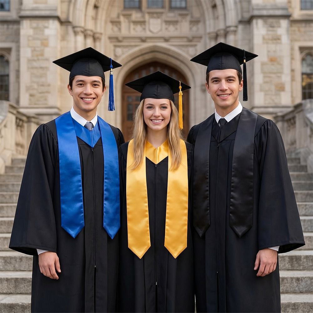 Solid Color Graduation Season  - Stole Wedding Shawl recension och pris