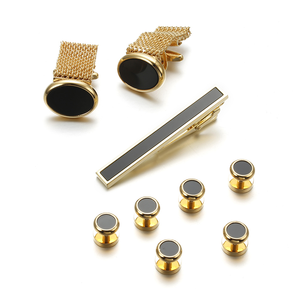 VAGULA New 9PCS Cuff links Tie - Tie Bar Set Gift recension och pris