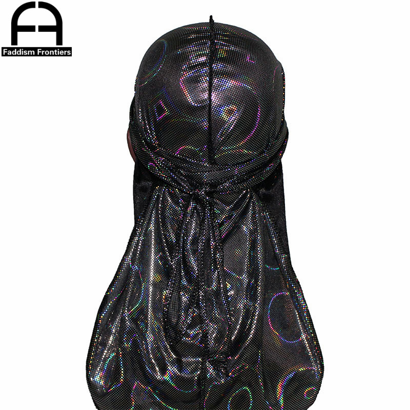New Men's Colorful Sparkly Sil - Bandana Doo Rag recension och pris