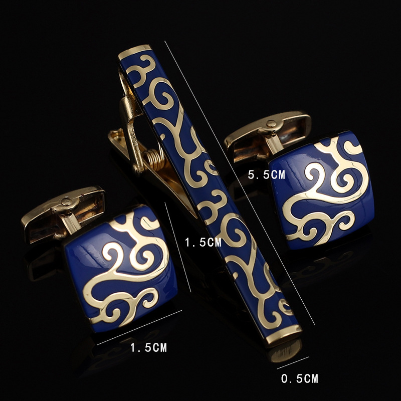 Mens Ties Clip Cufflinks Set S - Tie Bar Set Gift recension och pris