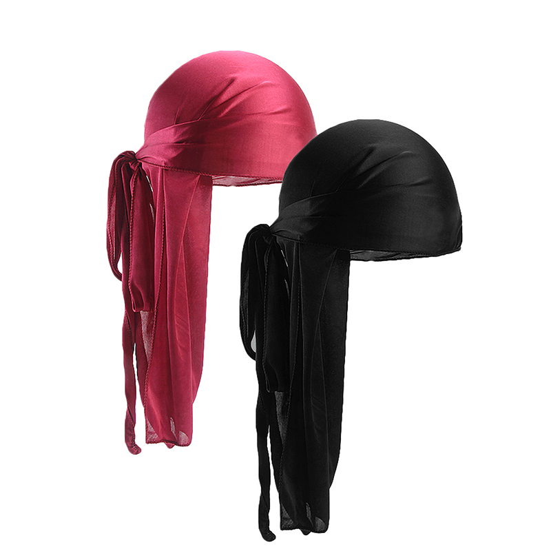 2 pcs Silky Satin Durags for M - Bandana Doo Rag recension och pris
