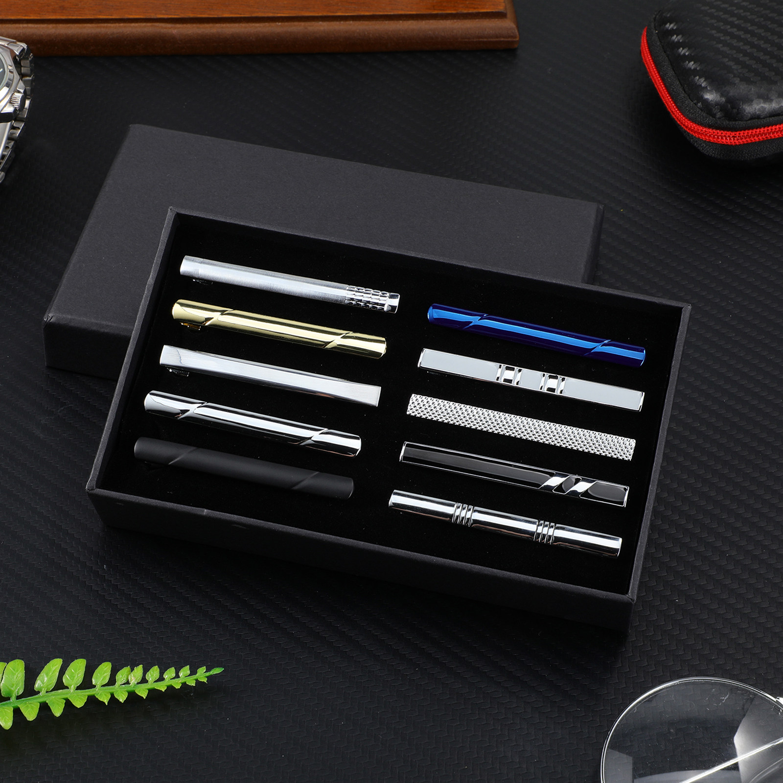 10Pcs Tie Clip Pin Set Classic - Tie Bar Set Gift recension och pris