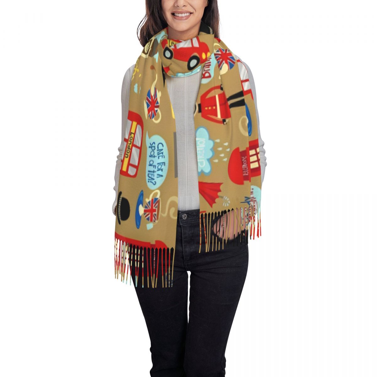 Enchanted London Scarf for Wom - Pashmina Wrap Large recension och pris