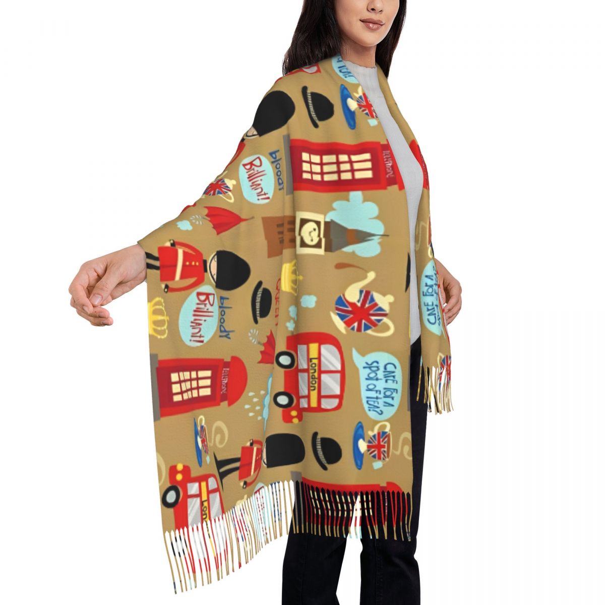 Enchanted London Scarf for Wom - Pashmina Wrap Large recension och pris