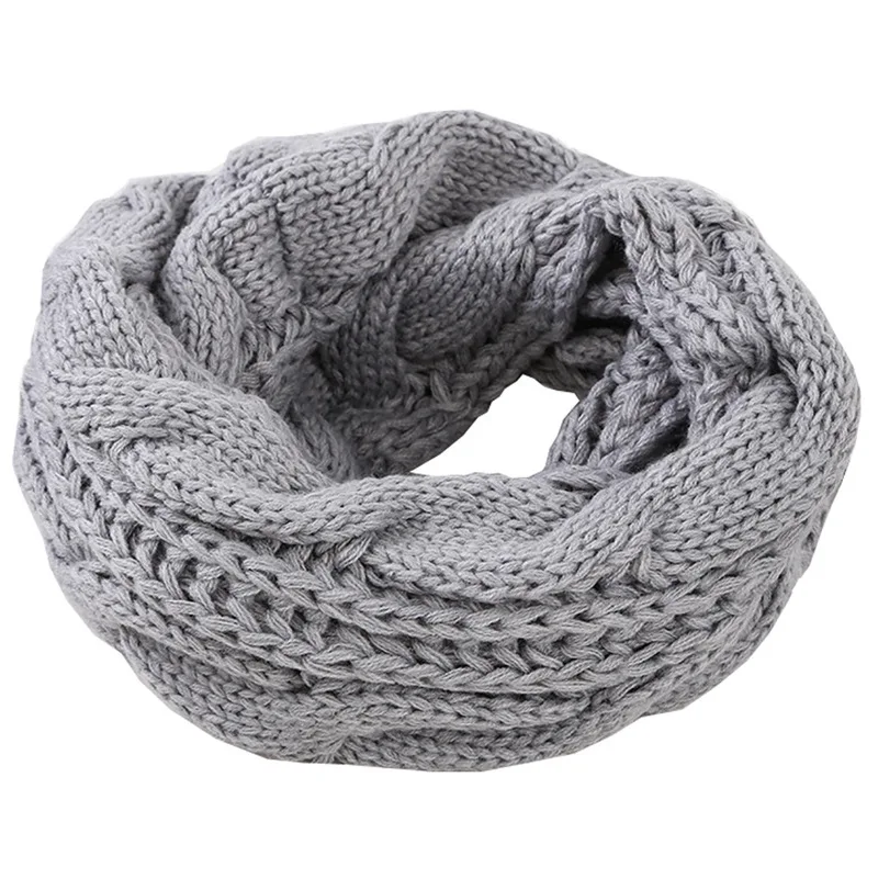 Men Women Boys Girls Thick Rib - Infinity Scarf Knit recension och pris