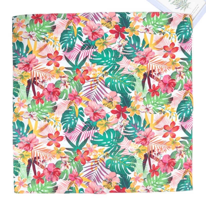 70cm Bandana Leaves Flowers Pr - Bandana Cotton recension och pris