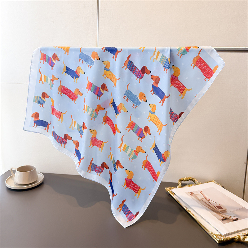 Ladies Cotton Dog Printed Squa - Bandana Cotton recension och pris