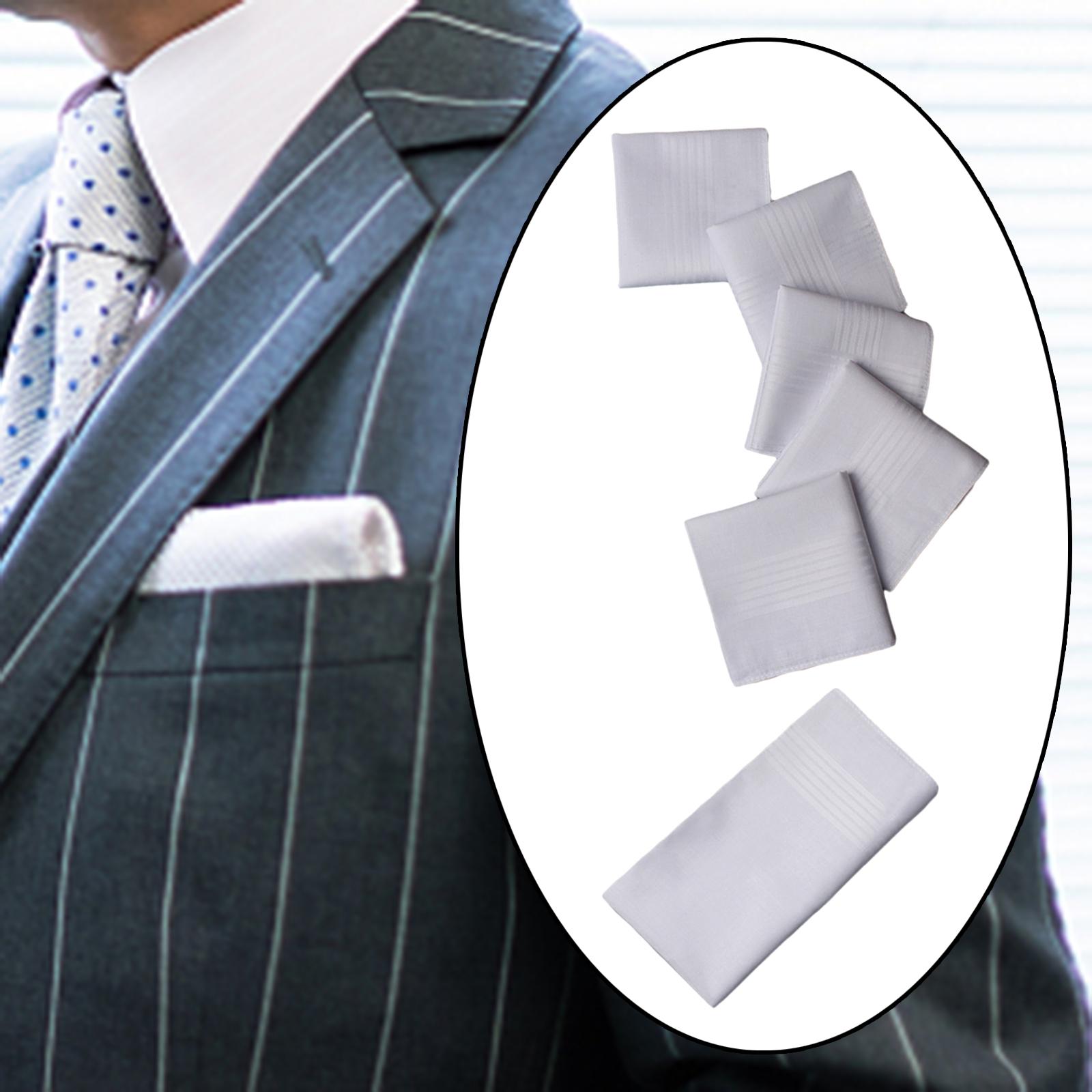 6x Mens Handkerchief Hankies G - Handkerchief Cotton Men recension och pris